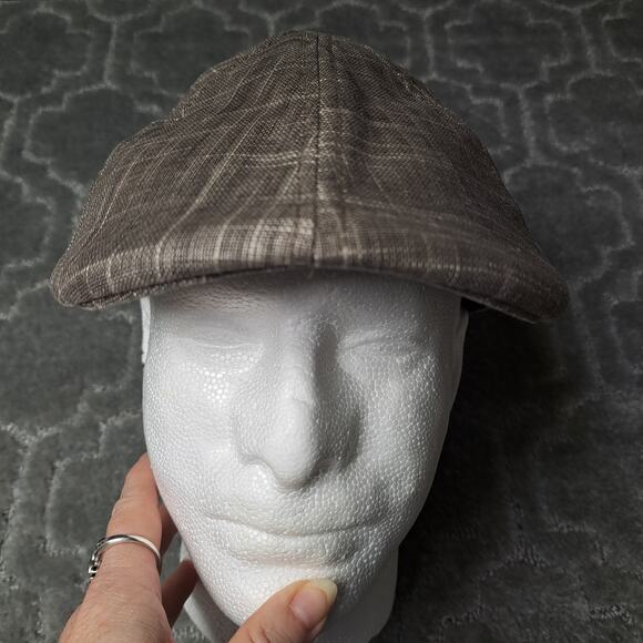 STETSON GRAY TWEED NEWBOY CAP MENS SIZE SMALL - Picture 6 of 9